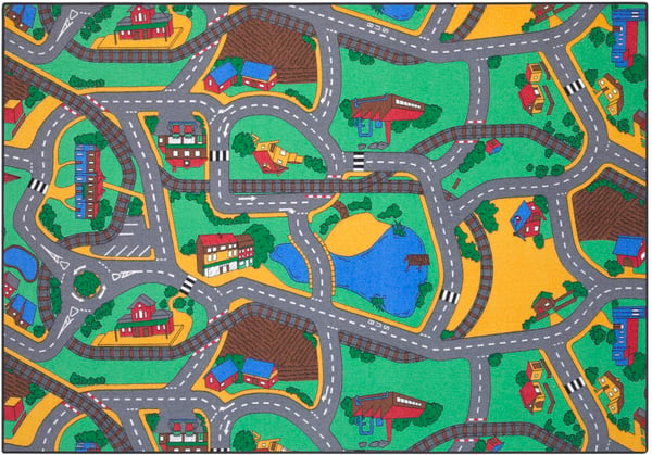 Playtime Bil barnmatta 140 x 200 cm