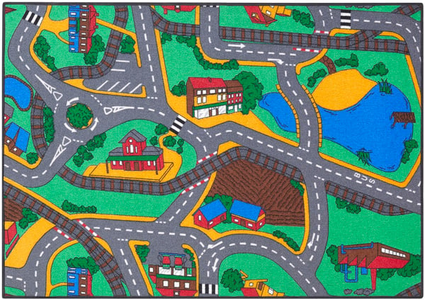 Playtime Bil barnmatta  95 x 133 cm