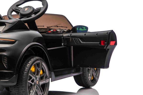 Porsche Taycan Turbo S sähköauto lapsille 10.8V, musta