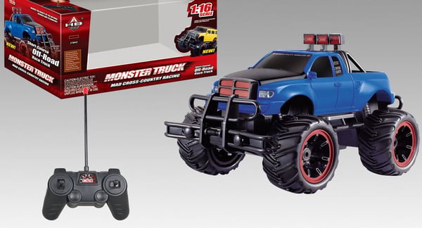 Radiostyrd Monster Truck Off-Road 1:16 Blå