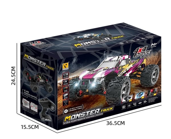 Guokai MonsterTruck 1:16 4WD kauko-ohjattava 2.4Ghz 35km/h sininen