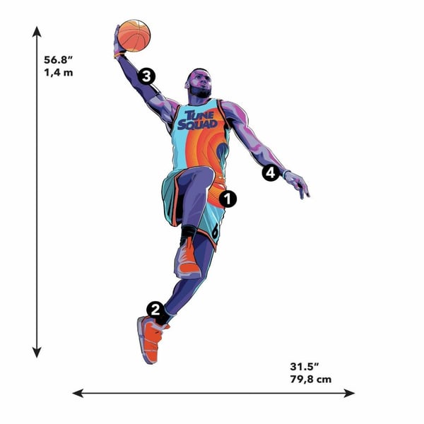 Space Jam Lebron Gigant Wallstickers