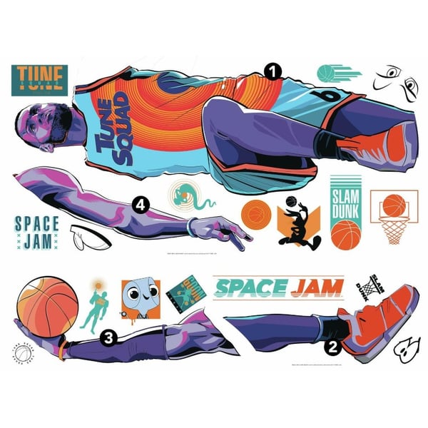 Space Jam Lebron Gigant Wallstickers