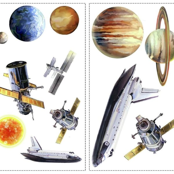 SPACE TRAVEL Wallstickers