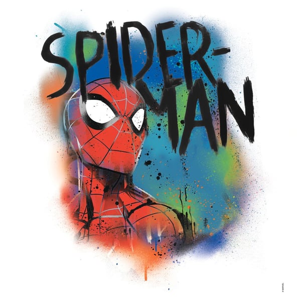 Spiderman Klassisk Graffiti Wallstickers