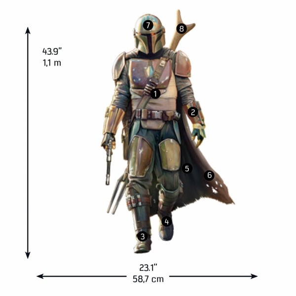 Star Wars Mandalorian Gigant Wallstickers