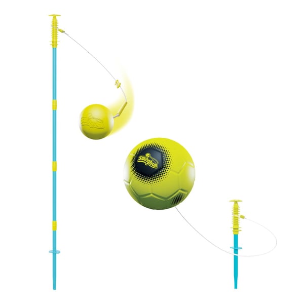Swingball 2-in-1 monipelipallo tolpatennis ja refleksijalkapallo