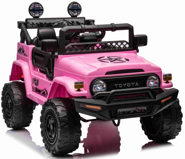 Toyota FJ Cruiser ELBil 12V m/Lithium, 2.4G Fjärrkontroll Pink