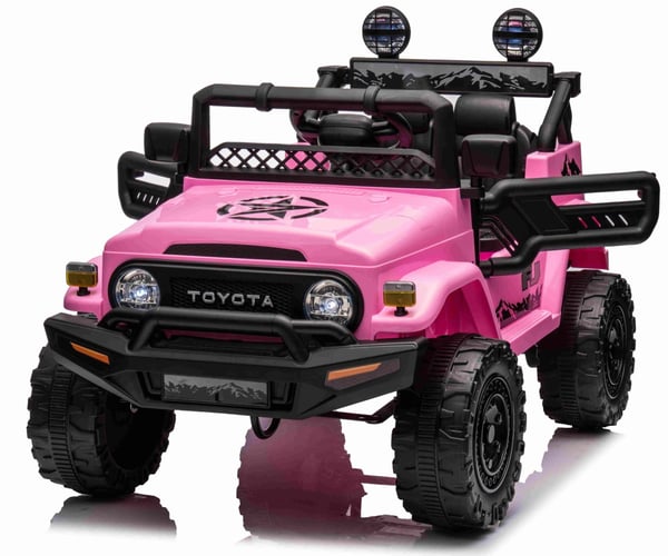 Toyota FJ Cruiser ELBil 12V m/Lithium, 2.4G Fjärrkontroll Pink