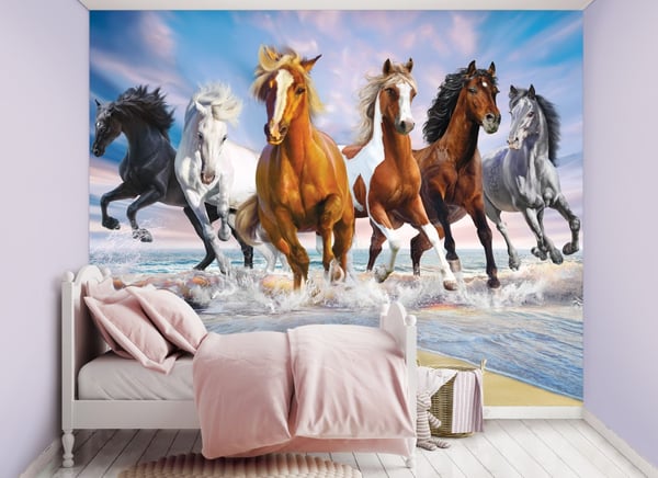 Villihevoset tapetti 243 x 305 cm