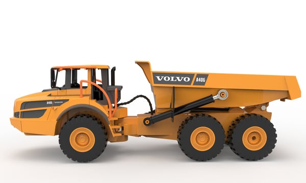 Volvo A60H kauko-ohjattava kippiauto 1:26 2.4G