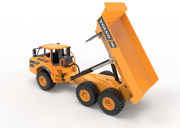 Volvo A60H kauko-ohjattava kippiauto 1:26 2.4G