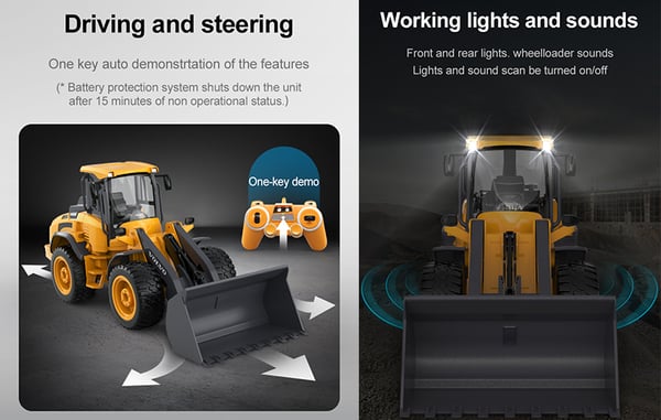 Volvo  L50H Fjärrstyrd hjullastare 1:16  2.4G