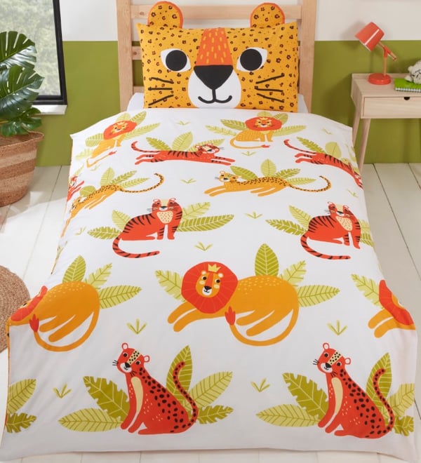 Wild Cat sängkläder 135 x 200 cm - OEKO-TEX Wild Cat sängkläder 135 x 200 cm - OEKO-TEX