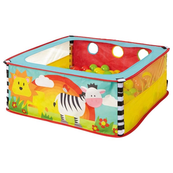 Zebra Bollhav med 30 bollar och 3 leksaker