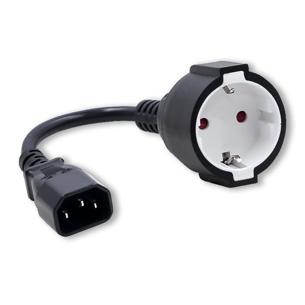 Qoltec Adapter IEC 320 C14/ schuko | 0,15 mio