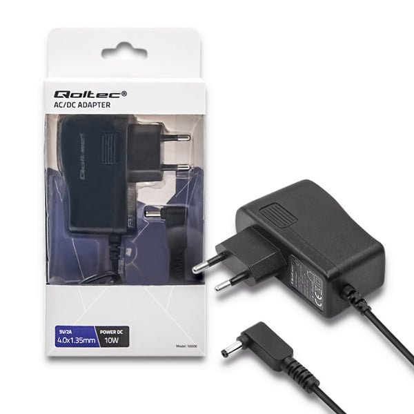 Qoltec netadapter 10W 5V 2A 4.0x1.35mm