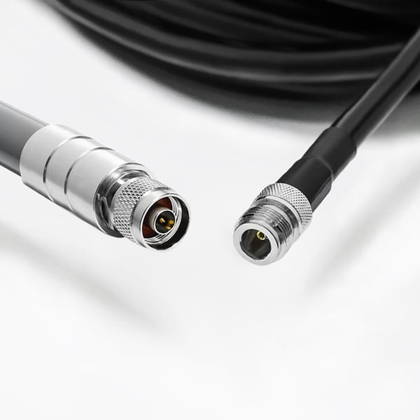 Qoltec LMR400 koaxialkabel N-hona till RP-SMA-hane 5 m
