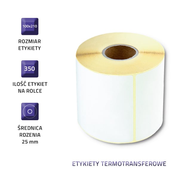 Qoltec värmöverföringseti 100 x 210 mm 350 st