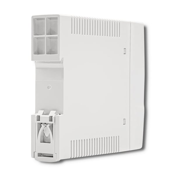 Qoltec DIN-skinne netledning 10W 24V 0,42A hvid smal