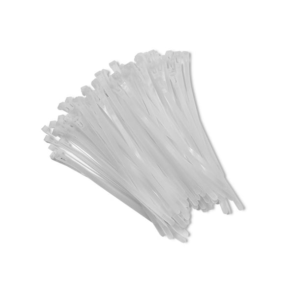 Qoltec genbrugelige kabelbinder 7,2x250 mm nylon66 UV hvid