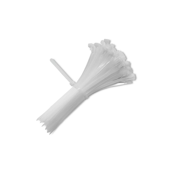 Qoltec återanvändbara buntband 4,8x200mm nylon66 UV vit