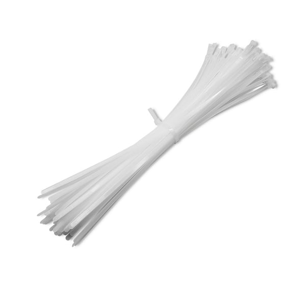 Qoltec genbrugelige kabelbånd 7,2x450mm nylon66 UV hvid