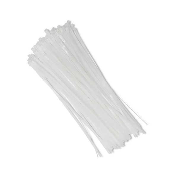 Qoltec genbrugelige kabelbånd 7,2x450mm nylon66 UV hvid