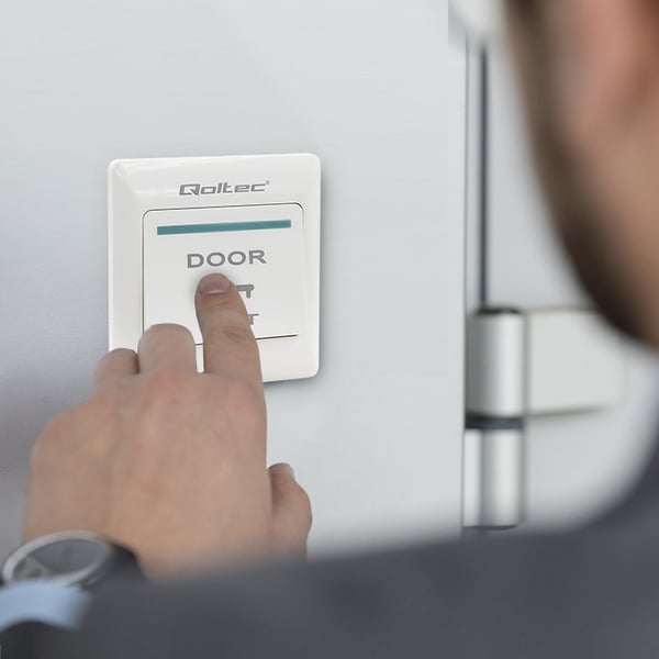 Qoltec utgångsknapp vit