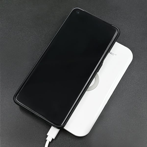 Qoltec trådlös induktiv laddare Qualcomm QuickCharge 3.0 10W vit