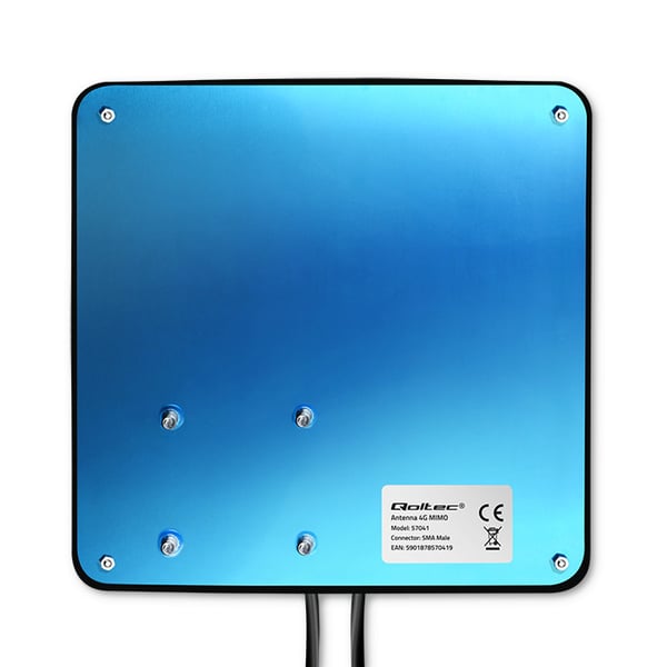 Qoltec 4G LTE DUAL MIMO boosterantenne 35 dBi 50W 2x SMA-stik