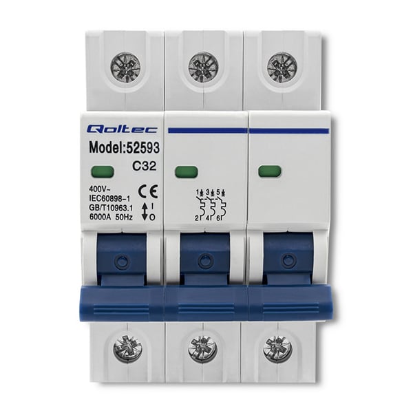 Qoltec C32 sikring AC 32A 3-polet