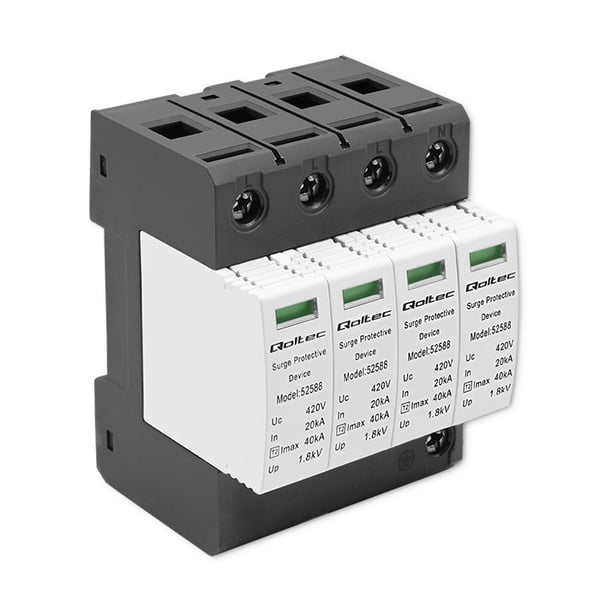 Qoltec AC-overspændingsbeskyttelse 4P 420V T2 C