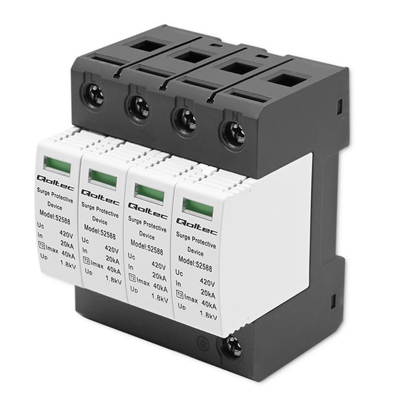 Qoltec AC-overspændingsbeskyttelse 4P 420V T2 C