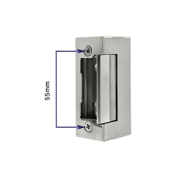 Qoltec symmetrisk elslutbleck med hukommelse og lås 12V rustfrit stål