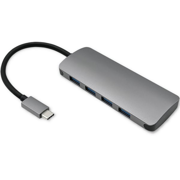 Qoltec Hub-adapter USB-C 3.1 5-i-1 med 4x USB 3.0 och DC