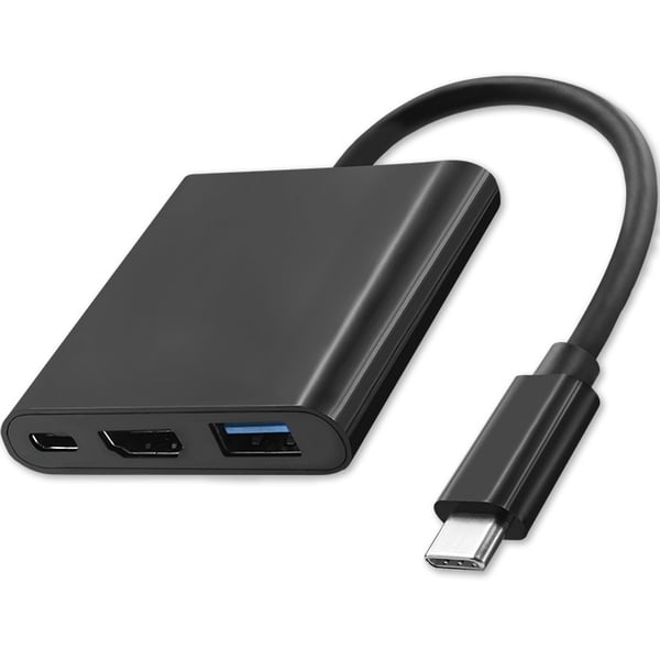 Qoltec Hub-adapter USB-C 3.1 3in1 | USB 3.0 | HDMI 4K | USB-C 3.1 PD 100W