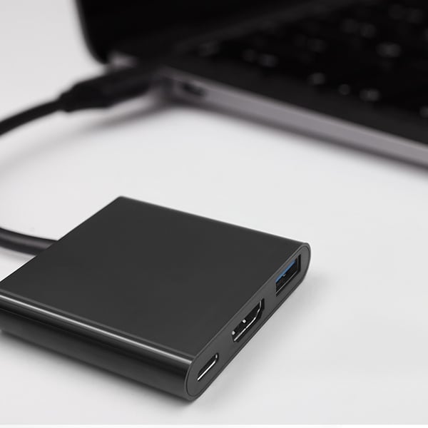 Qoltec Hub-adapter USB-C 3.1 3in1 | USB 3.0 | HDMI 4K | USB-C 3.1 PD 100W