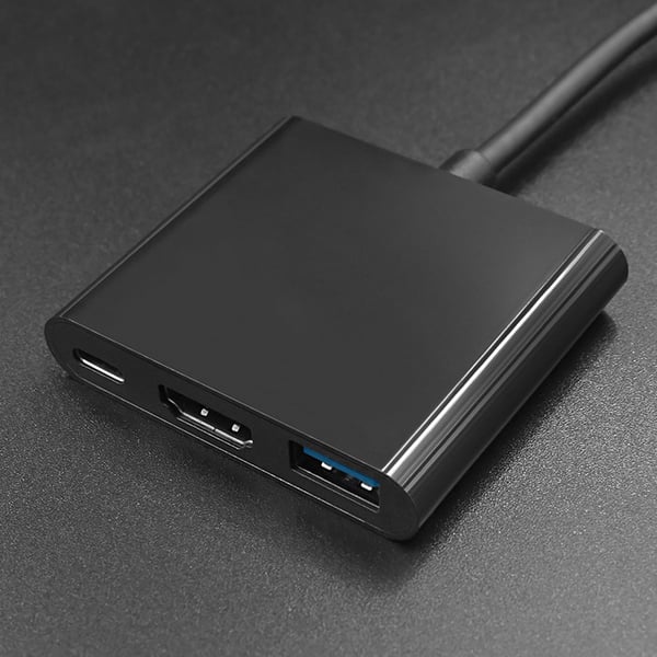 Qoltec Hub-adapter USB-C 3.1 3in1 | USB 3.0 | HDMI 4K | USB-C 3.1 PD 100W