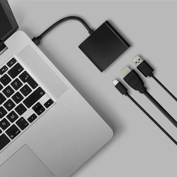 Qoltec Hub-adapter USB-C 3.1 3in1 | USB 3.0 | HDMI 4K | USB-C 3.1 PD 100W