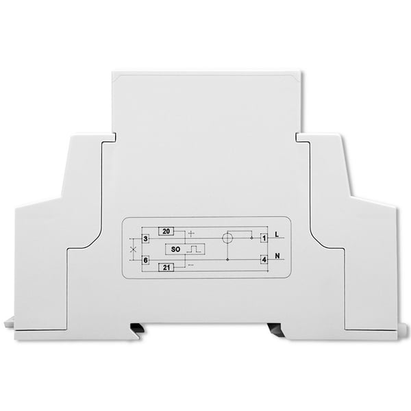 Qoltec Yksivaiheinen elektroninen mittari | DIN-kiskoon asennettava energiamittari | 230V | LCD | 1P | Ohut