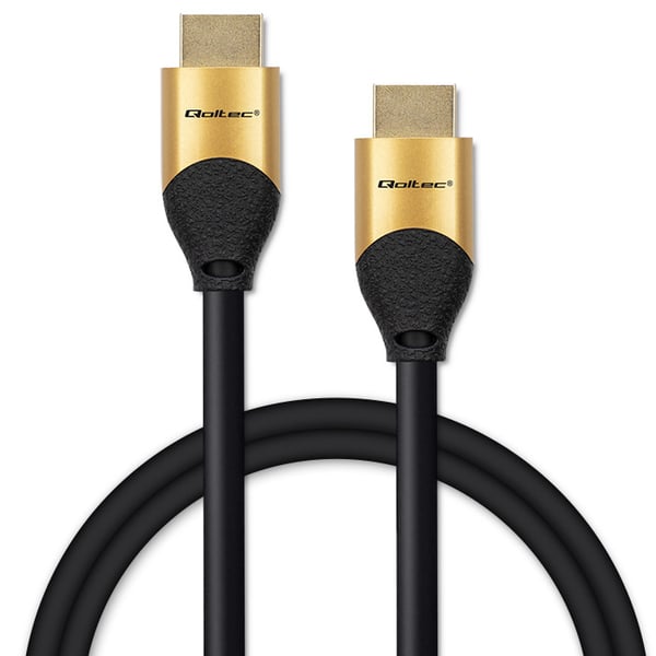 Qoltec HDMI-kabel v2.1 ultrahøjhastighed 8K 60Hz 30AWG guld 1m
