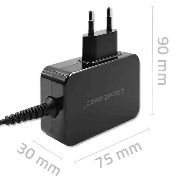 Qoltec GaN POWER PRO oplader 45W USB-C 5-20V sort