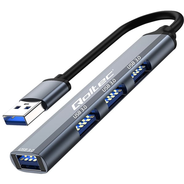 Qoltec USB 3.0 hubadapter 4-port med 4x USB 3.0