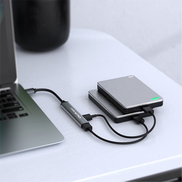 Qoltec USB-C 3.1 hubbadapter 5-i-1 med USB-C PD och USB 3.0