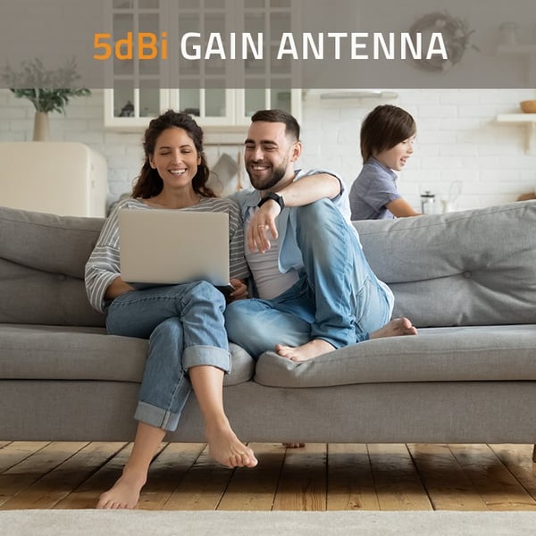 Qoltec 4G LTE dobbelt antenne 5dBi rundstrålende ekstern