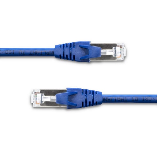 Qoltec-kaapelikytkentäkaapeli FTP | CAT6 | 2 x RJ-45 | 1 m | Nopea | Kulta | Suojattu
