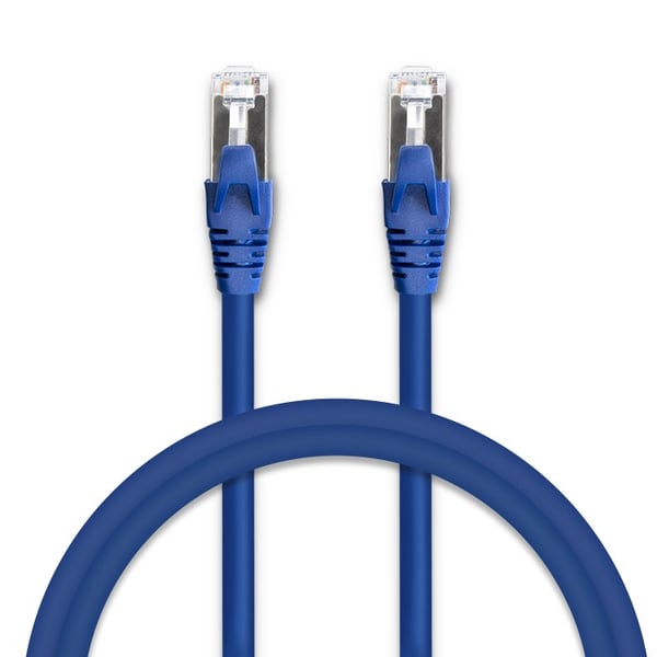 Qoltec-kaapelikytkentäkaapeli FTP | CAT6 | 2 x RJ-45 | 1 m | Nopea | Kulta | Suojattu