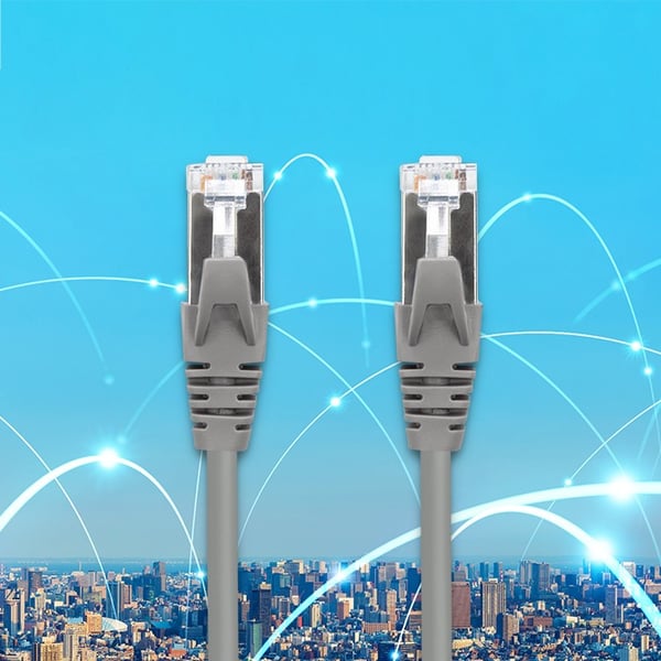 Qoltec ftp-netledning CAT5e RJ-45 3m gylden skærmet høj hastighed