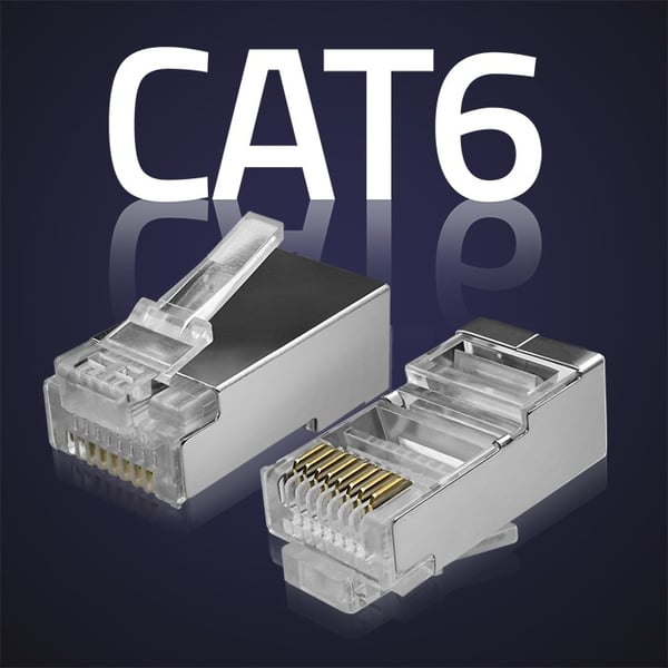 Qoltec RJ45 modulært kontaktstik CAT6 FTP forgyldt 100 stk